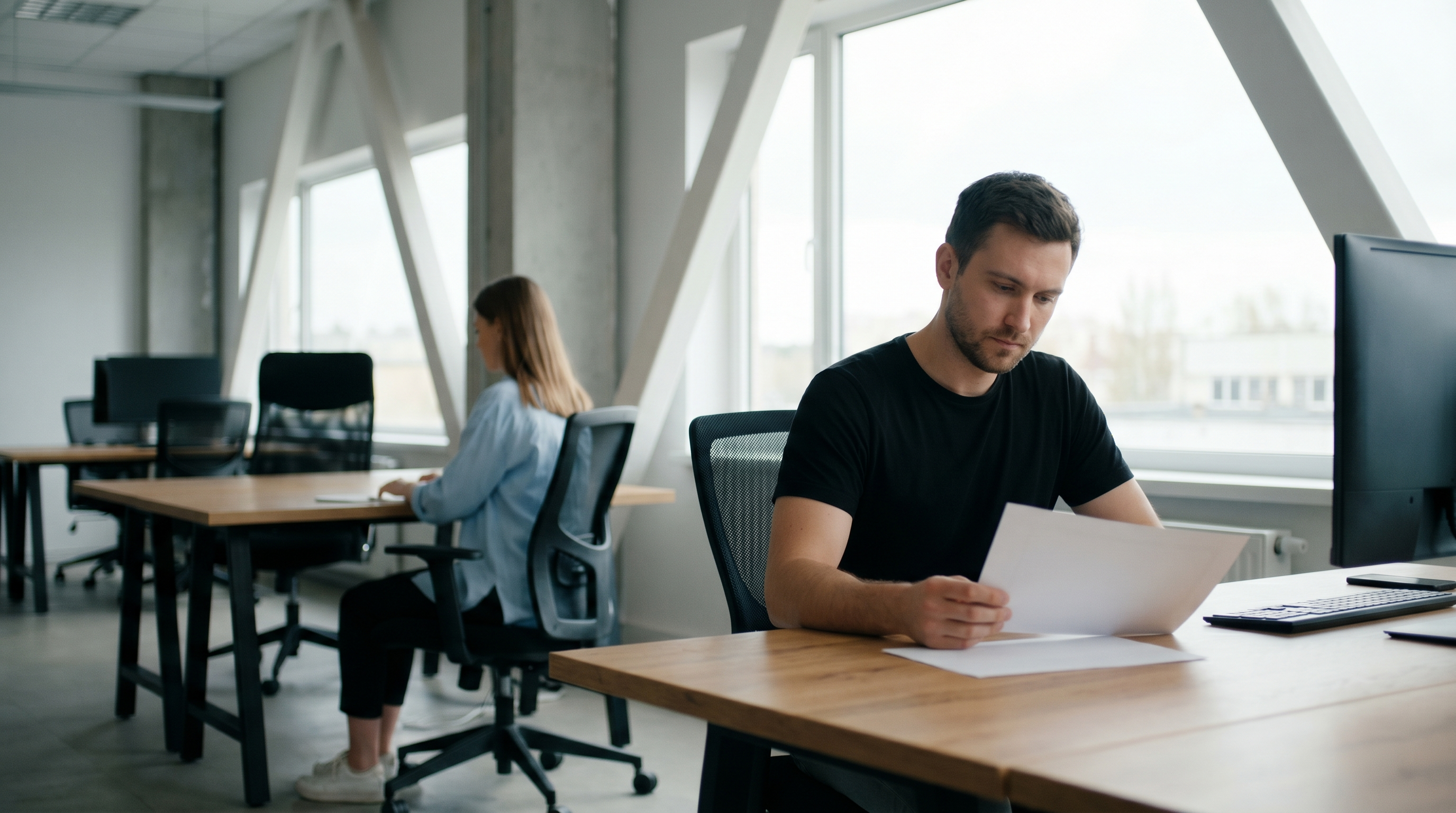 A regional studio at work, soft natural light